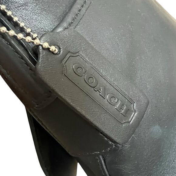 Coach Vintage Black Leather Legacy Studio Flap Shoulder Bag NWOT - Picture 7 of 16